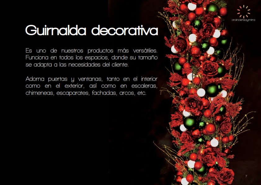 Guirnalda decorativa oroinciensoymirra